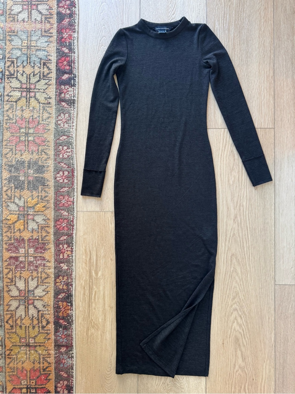 French Connection Long Sleeve Black Women’s Midi Dress